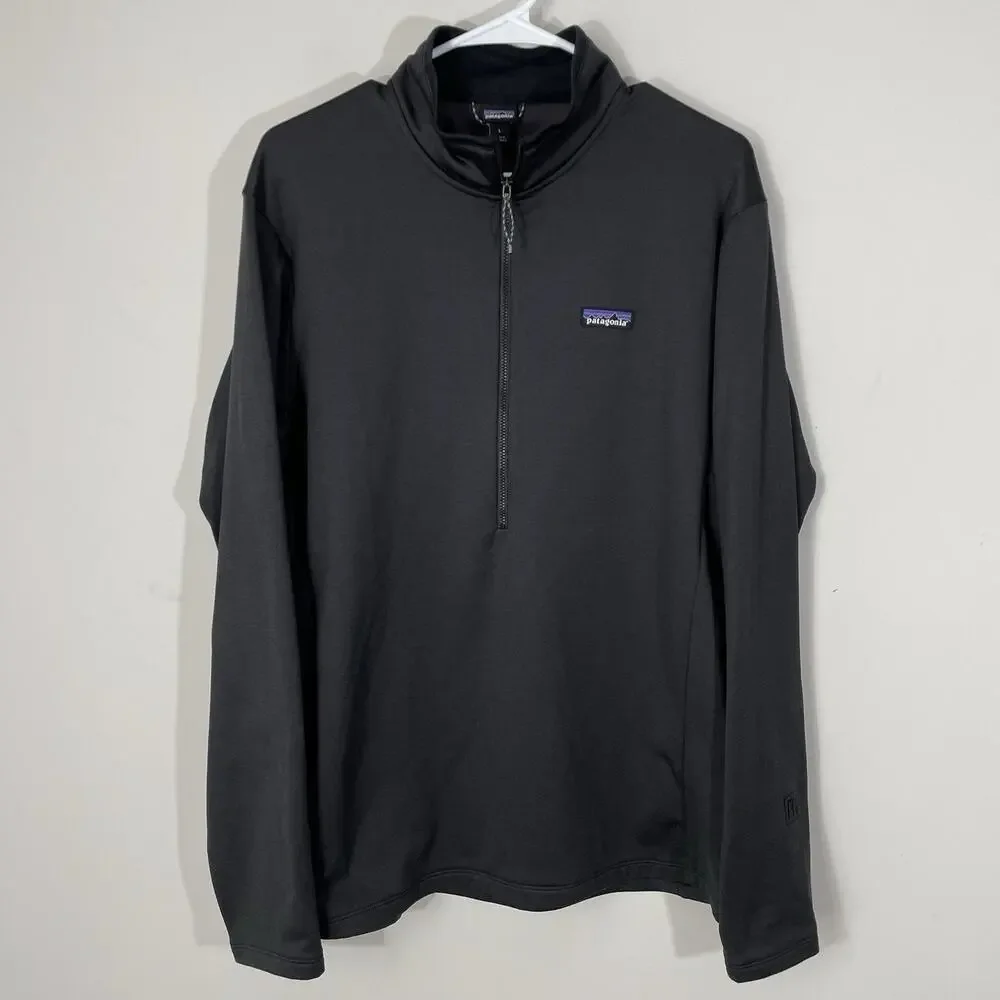Patagonia R1 Daily 1/2 Zip Neck Jacket Men's Large Charcoal Gray Pullover 40500 - Picture 1 of 8
